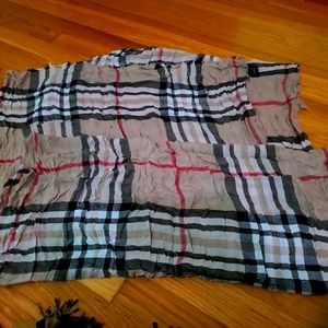 Faux Burberry scarf